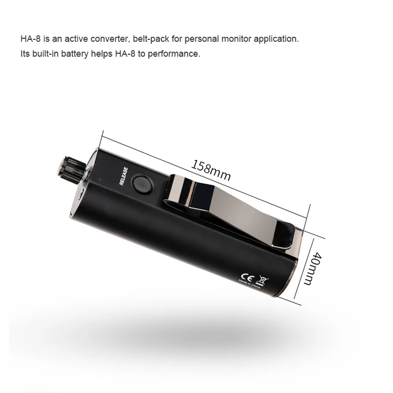 Alctron HA 8 mini portable headphone amplifier used in stage performance studio specific chip