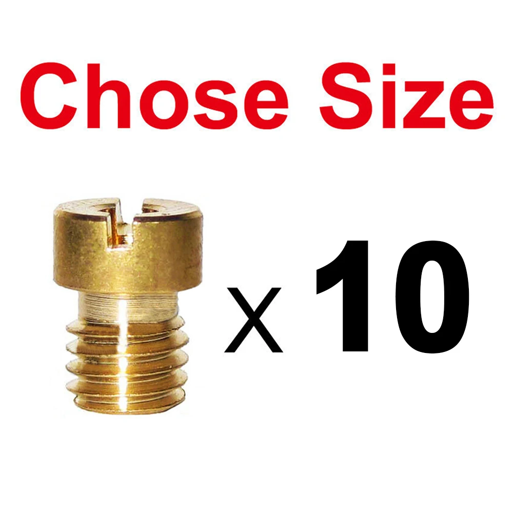 

10x Main Jet Nozzles For Keihin 99101-393 CVK PE Scooter Replacement Carburetor