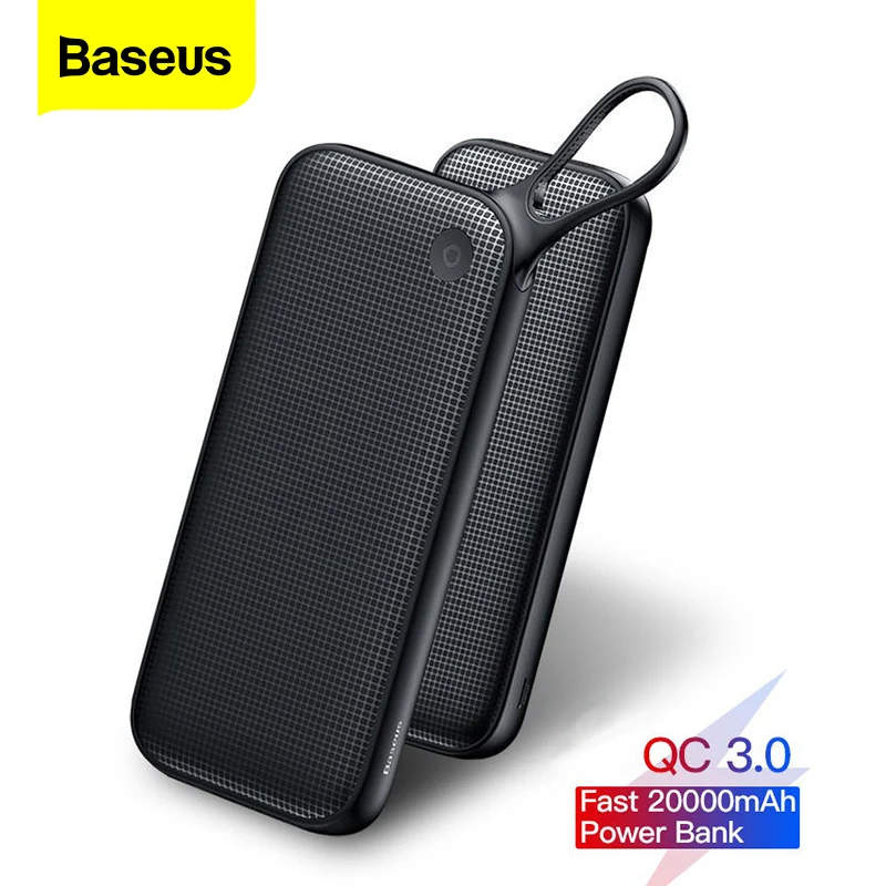 Baseus 20000mAh Quick Charge 3.0 Power Bank 20000 mAh USB C Pover Poverbank Portable Charging External Battery Charger Powerbank Baseus 20000mAh Quick Charge 3.0 Power Bank 20000 mAh USB C Pover Poverbank Portable Charging External Battery Charger Powerbank