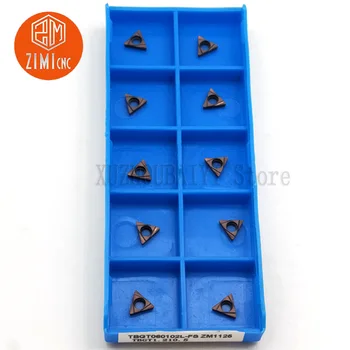 

TBGT060102L-FS/TBGT060104L-FS CNC precision boring cutter head R0.2 external turning tool Inner hole turning carbide CNC blade