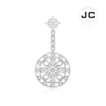 

New Fashion Charms Tibetan silver Original Copy Jewelry,Silver HARMONIE Mandala Protection Earring For Women With Mono Logo Gift