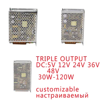 

YK 30W-150W Triple Three Output SMPS Power Supply Switching Transformer 220V 5V 12V 24V 36V AC DC Customized