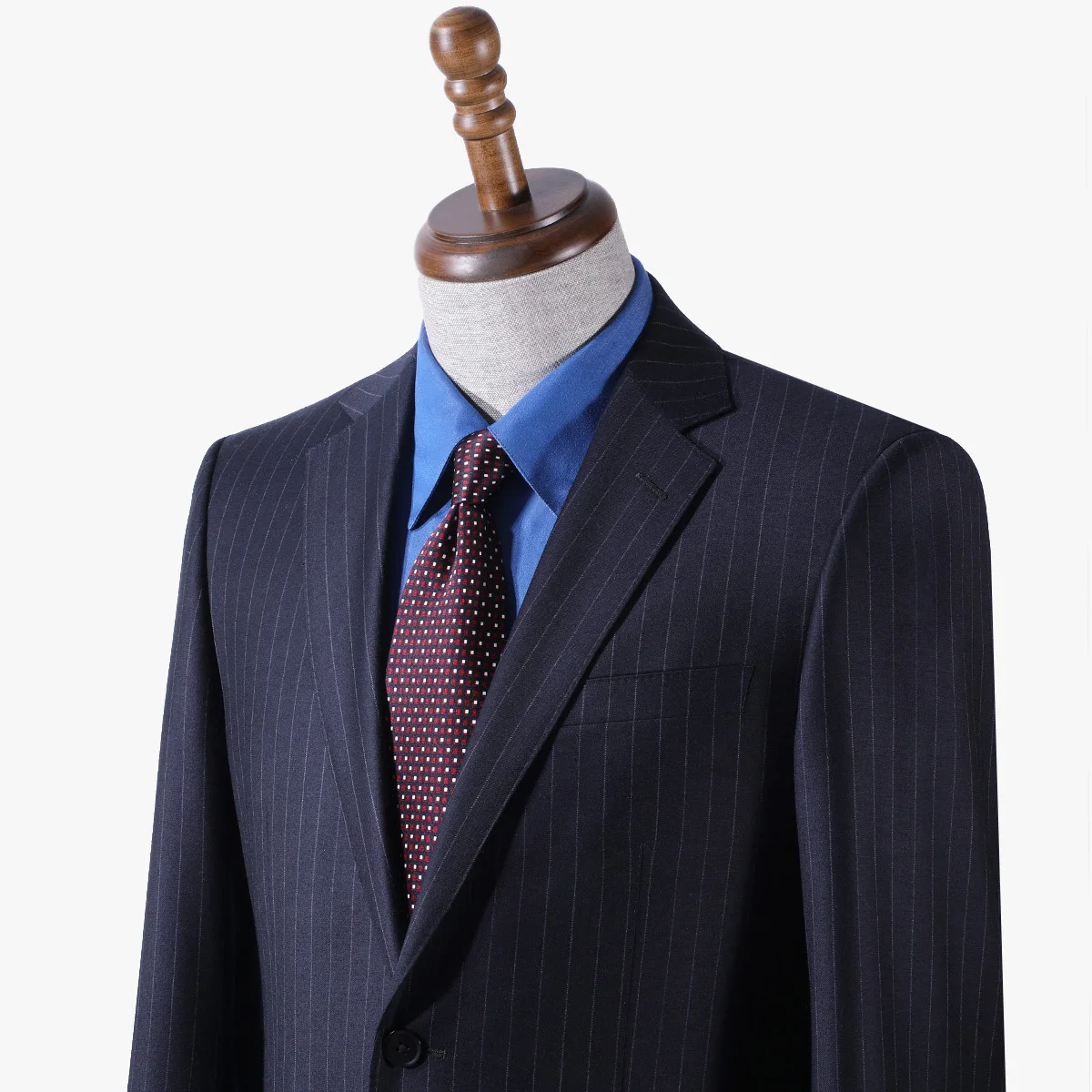 BATMO new arrival high qulaity 100% wool striped suits men,casual two Splits suits ,605