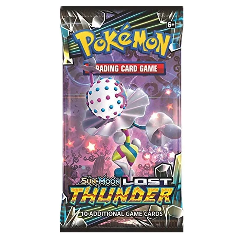 324 карты Pokemon Card Sun & Moon Lost Thunder Booster Box (упаковка из 36) Торговая карточная игра