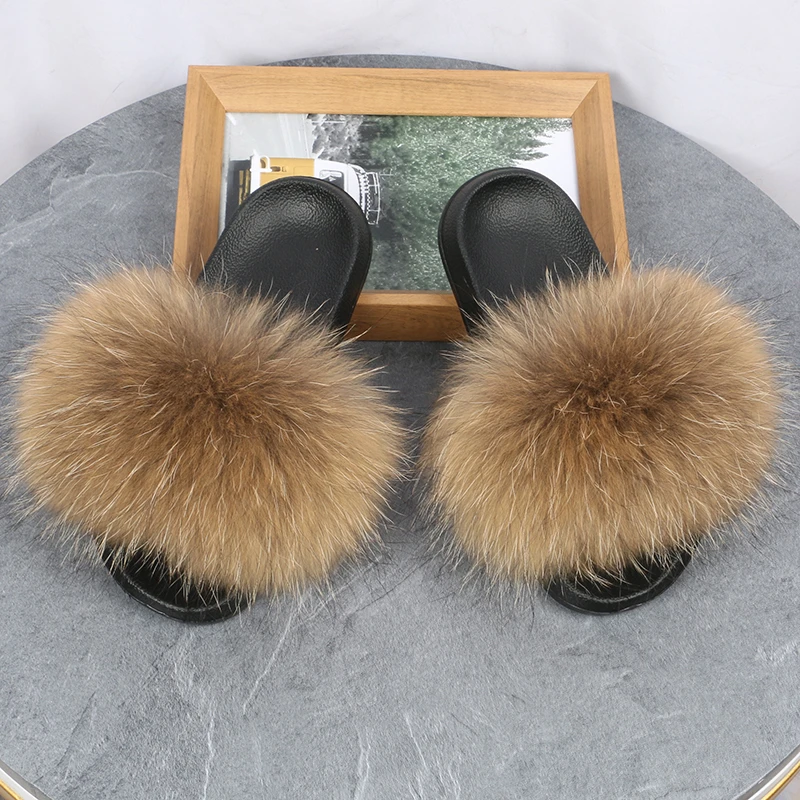 raccoon fur slides aliexpress