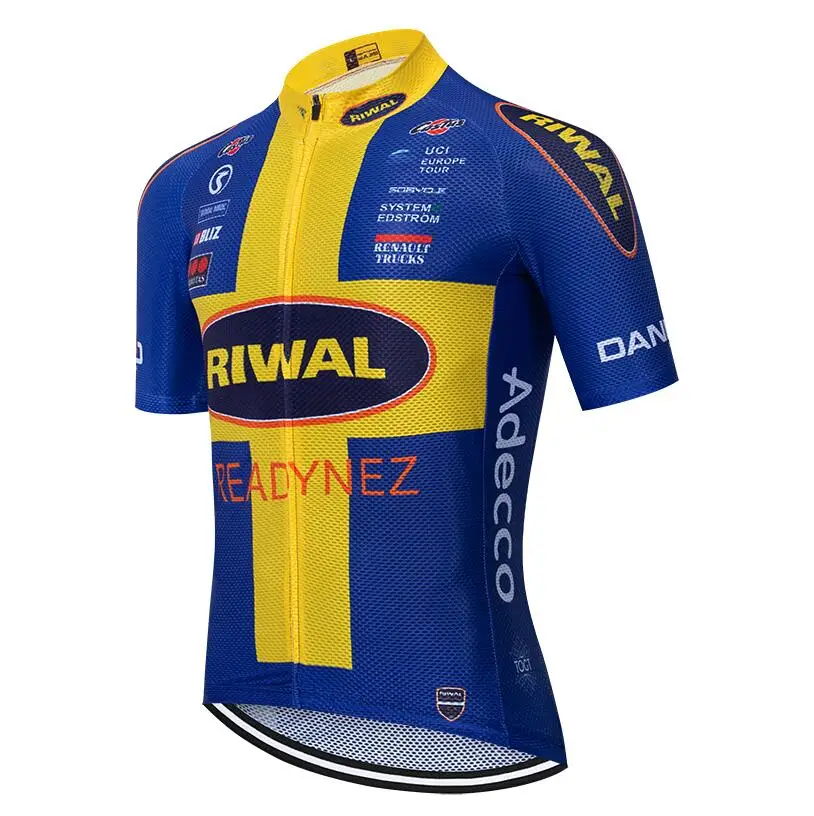 Синий Blue RIWAL велосипедная команда Джерси 20D велосипедные Шорты Ropa Ciclismo мужские mtb летние быстросохнущие профессиональные велосипедные Майо брюки одежда - Цвет: Синий