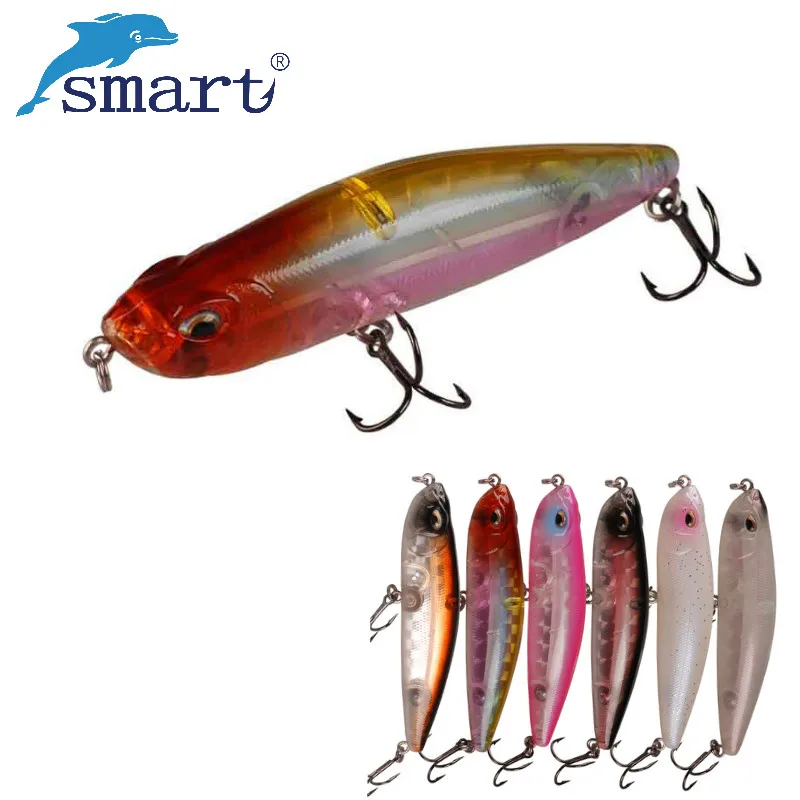 

Smart Topwater Pencil Fishing Lure 91mm 14.8g Plastic Hard Bait with VMC Hooks Artificial Floating Wobblers Carp Fishing Decoy