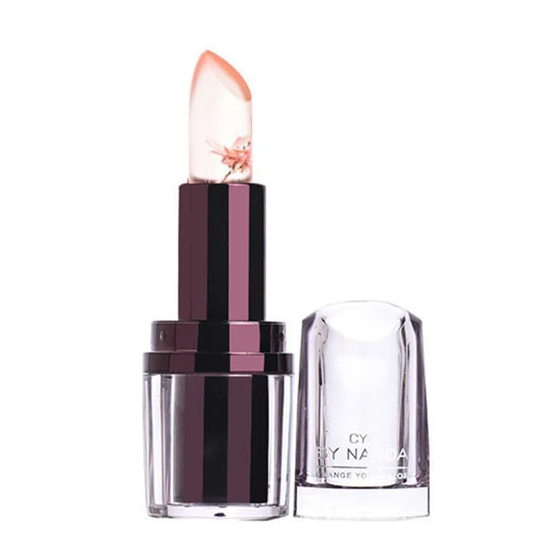 

Clear Jelly Lip Balm Fruit Fragrant Moisturer Rhinestone Feeling Lipstick Color Changing Magic Beauty Makeup