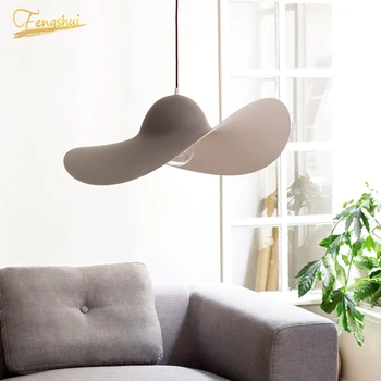 

Modern Creative LED Pendant Lamp Lighting Nordic LOFT Hat Decoration Pendant Lights Clothing Store Hotel Restaurant Hanging Lamp