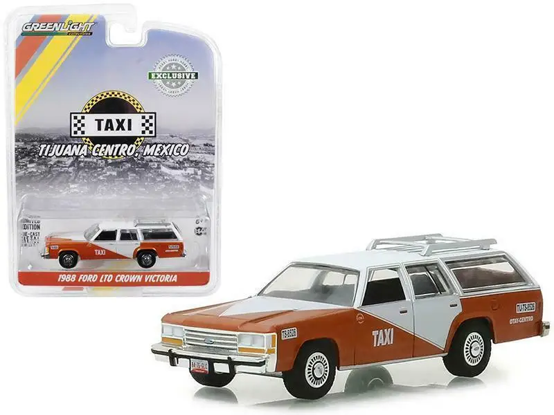 GL 1:64 1988 Ford LTD Crown Victoria Wagon с рейкой для крыши сплав модель автомобиля литые под