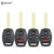 KEYYOU 2/3/3/4 Кнопка Uncut Blade Remote Car Key Shell Для Honda Fit Accord Civic CRV Pilot Insight Jazz HRV Fob Case Cover