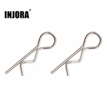 50 pièces de coque en métal, Clips R, broches pour modèle de voiture 1/10 RC SCX10 HSP Redcat HPI Himoto Traxxas, pièces détachées