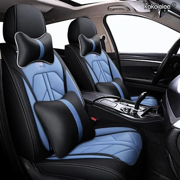 

kokololee Leather car seat covers For mitsubishi pajero 4 2 sport outlander xl asx montero accessories lancer 9 10 carisma seat