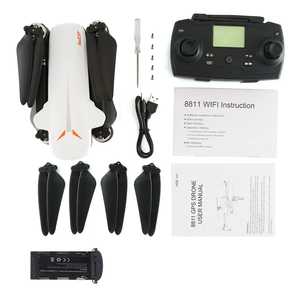 

Helicopter 4K HD Camera Drone Automatic Return with Dual Camera Positioning GPS Optical Flow Dual-mode RC Drone