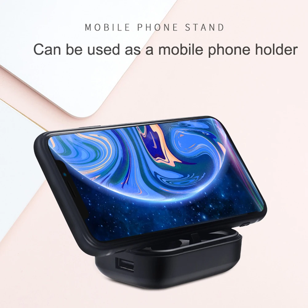 LED Display Bluetooth V5 0 Headsets with Mic for iPhone Huawei Samsung pk A6S TWS Wireless Earphone for Redmi Earbuds