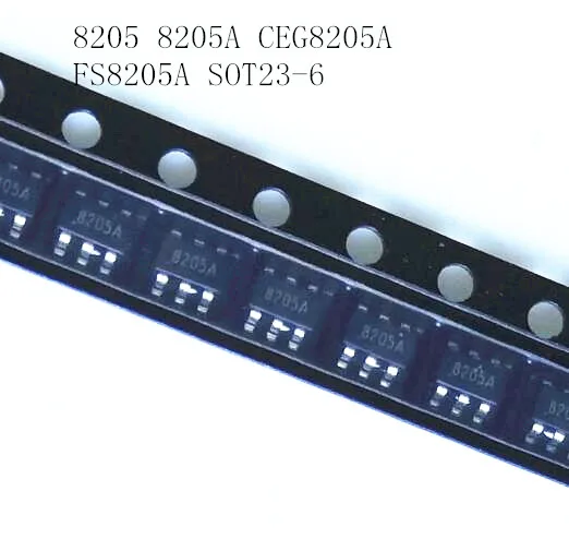 50 шт. 8205 8205A CEG8205A FS8205A SOT23 6 защита литиевой батареи IC новая точка гарантия качества|