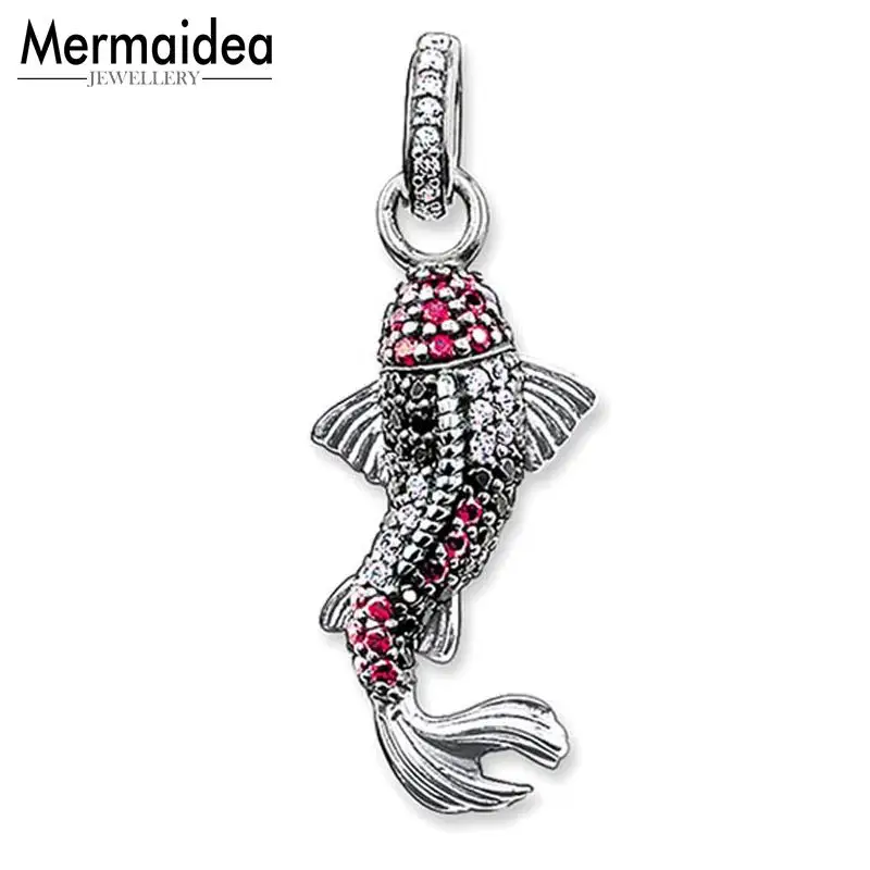 Подвеска Red Koi Fish 2020 Новая Модная бижутерия стильная ожерелье аксессуары подарок