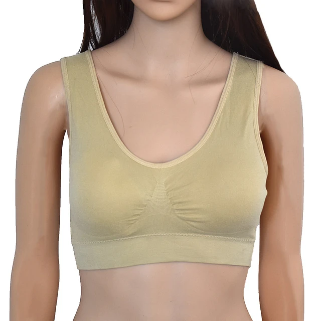 Queenral Plus Size M-5XL Bras For Women Underwear Seamless Brassiere BH  Bralette Vest Wireless Bralette Bra Puh Up Sports Bra
