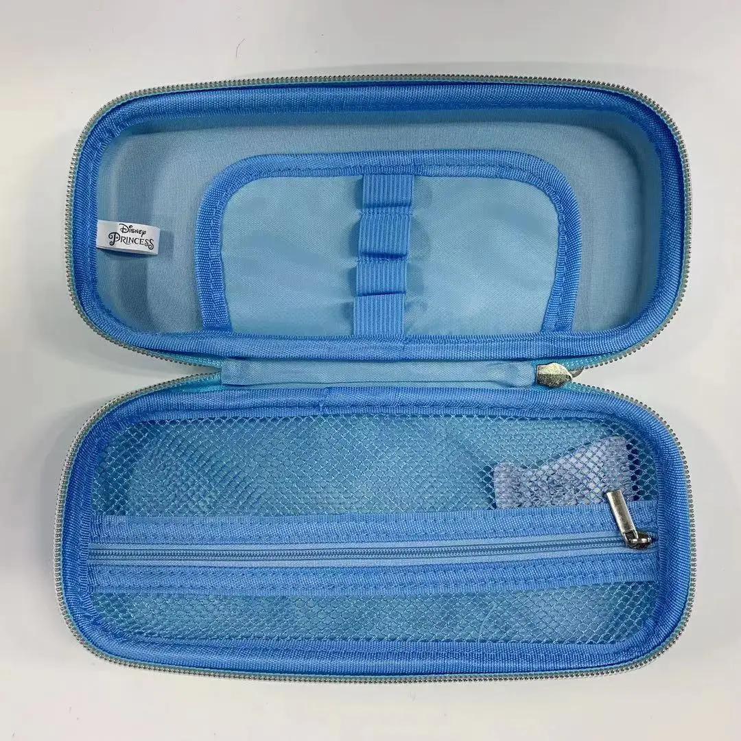 Disney Princess Pencil Case, Hard Case Supply Box with Zipper