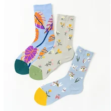 SP& CITY, Новое поступление, женские короткие носки с цветочным принтом, корейский стиль, хлопок, фея, милый ангел, Носки с рисунком, носки для студентов