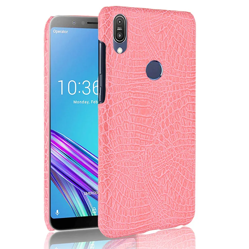 Чехол Asus ZB602KL, жесткий чехол из искусственной кожи, чехол для телефона Asus Zenfone Max Pro M1 ZB602KL ZB ZB602 602 602KL Asus X00TD - Цвет: Pink