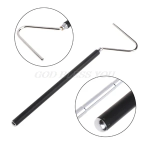 Змеиный крючок из нержавеющей стали черного и серебристого цвета, регулируемая длинная ручка, ловля инструментов, ловушка, Тонг - изображение