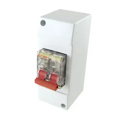 

AC 400V 10A 2P Transparent Mini Circuit Breaker MCB with Housing