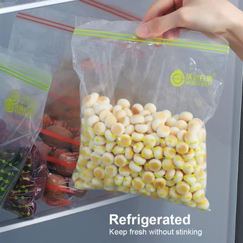 

Reusable Food Storage Bag Transparent Vacuum Sealed Bag Zipper Zip Lock Pouch for Kitchen Refrigerator Thick Fresh Pack 50pcs