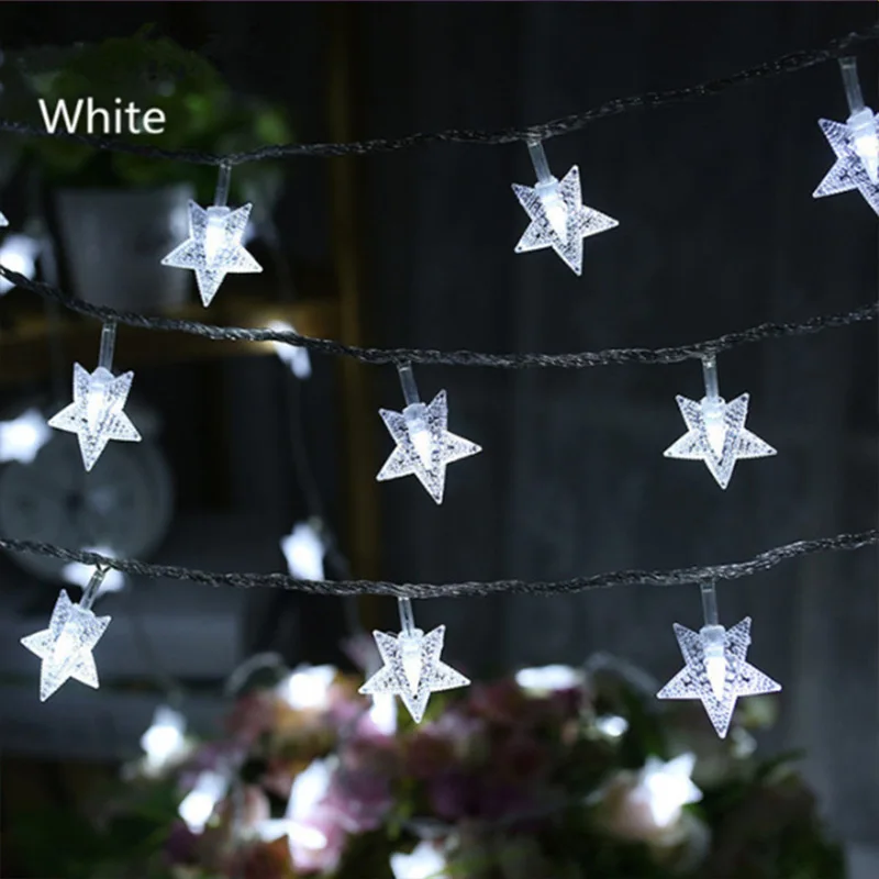 New Year Snowflakes String Light LED Christmas Decor for Home Hanging Garland Christmas Tree Decor Ornament Navidad Xmas Gift