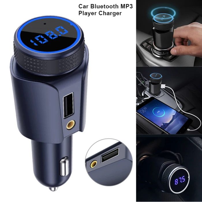 Дизайн автомобиля Bluetooth MP3 музыкальный плеер Зарядное устройство fm-передатчик Aux аудио выход приемник YE-Hot