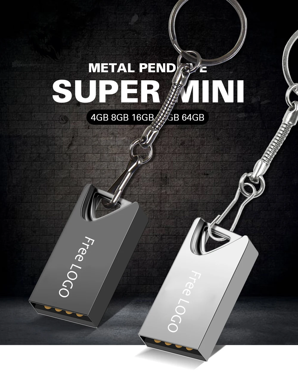 JASTER мини usb флеш-накопитель Флешка usb 2,0 флеш-накопитель 64 ГБ 32 ГБ 16 ГБ 4 ГБ флеш-карта памяти для microsd планшета с кольцом для ключей