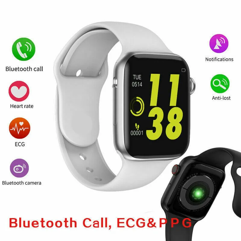 BALIGHT W34 44 мм Smart Horloge Mannen Vrouwen MTK2502 ЭКГ Hartslagmeter Activiteit трекер VS IWO 7 IWO 5 IWO 6 для IOS Android