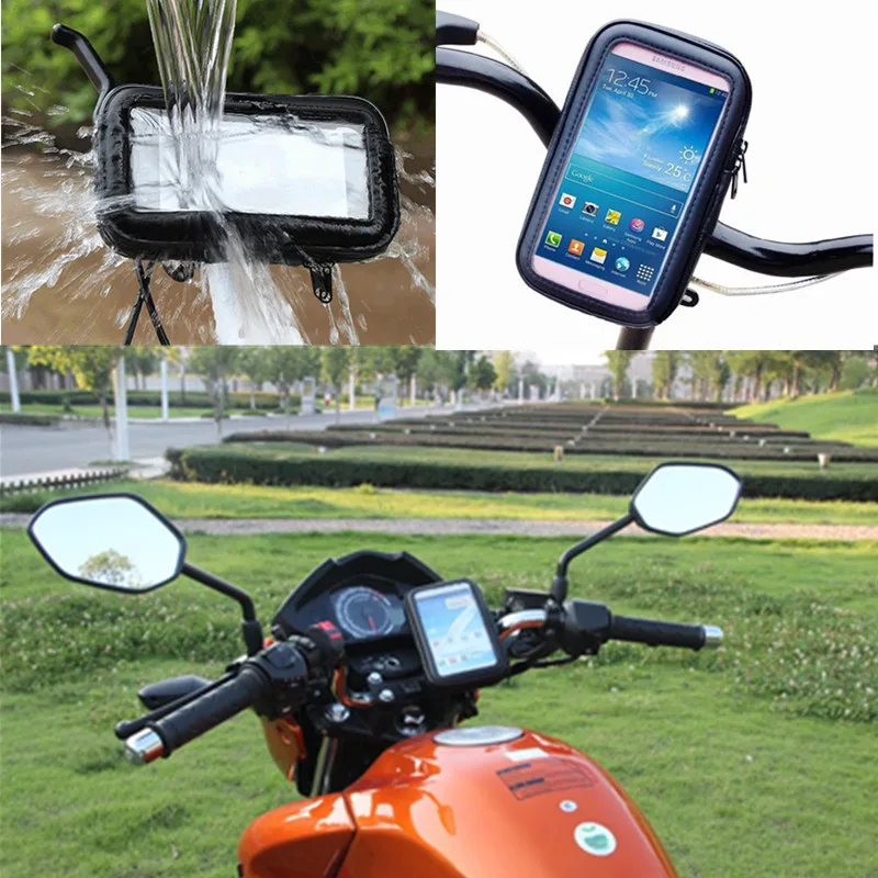Suporte de telefone em garfo para motocicleta,