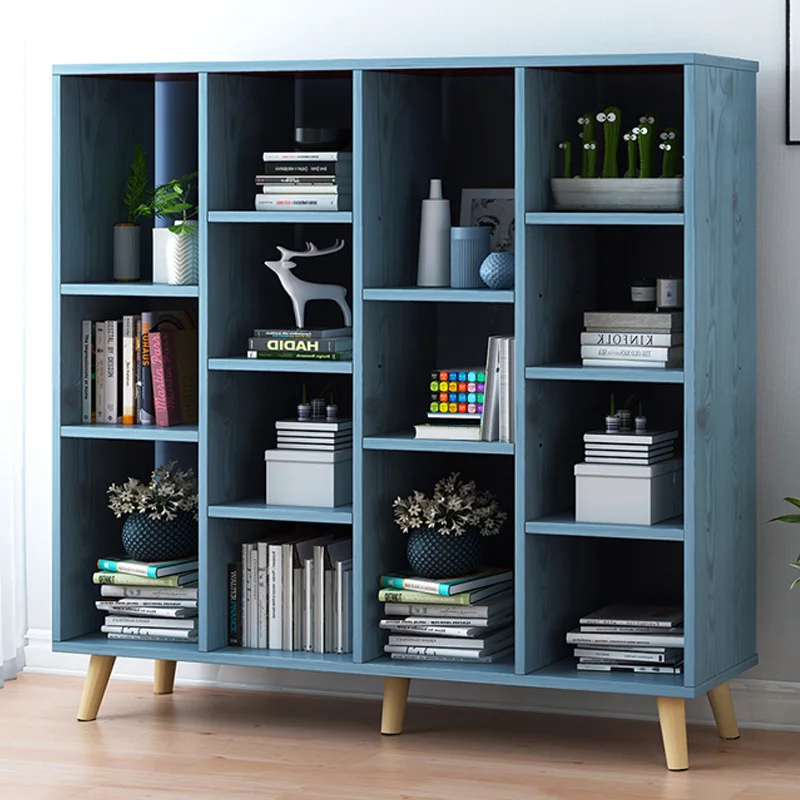 

On Behalf of Bookshelf Floor Storage Shelf Modern Minimalist Students Household Library Living Room Combination Simplicity Creat