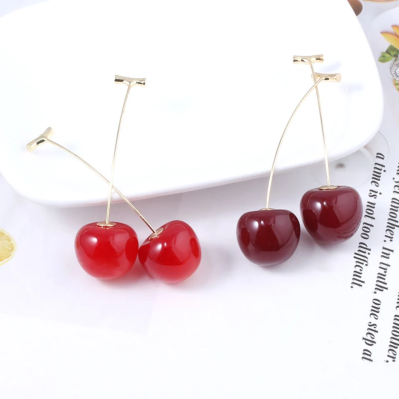 Drop Earrings Anime JoJo Bizarre Adventure Cosplay Props Cherry Ear Clip