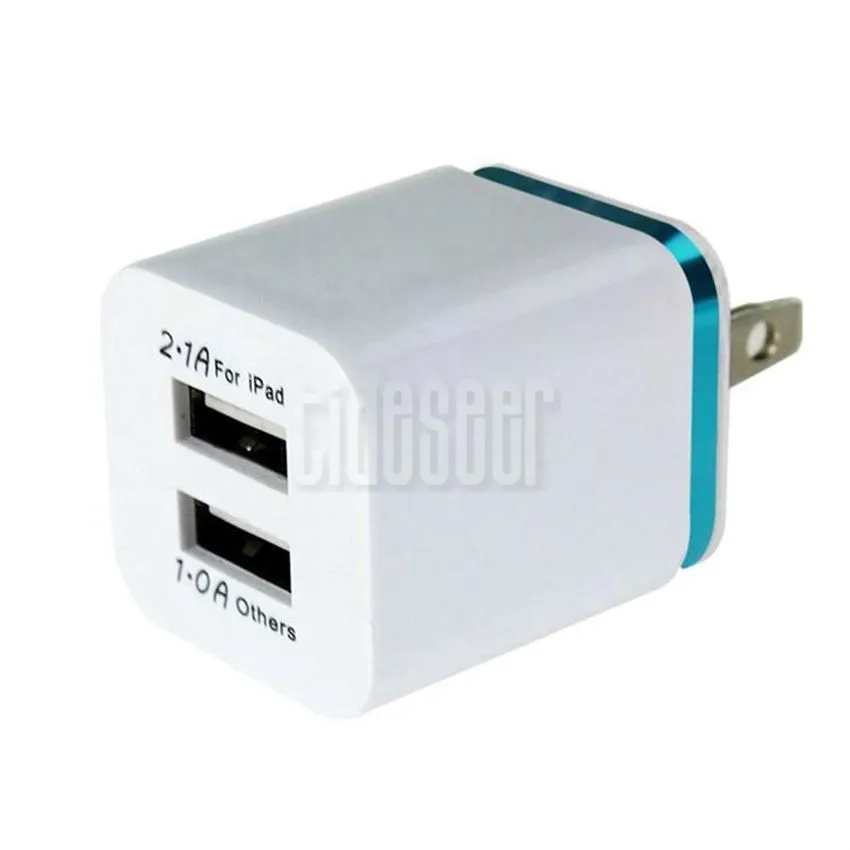 US $840.43 5V 21A1A Double USB AC Travel US Wall Charger Plug Dual 2 Port Home Power Adapter For IPhone HTC Samsung Smart Phone 1000pcs