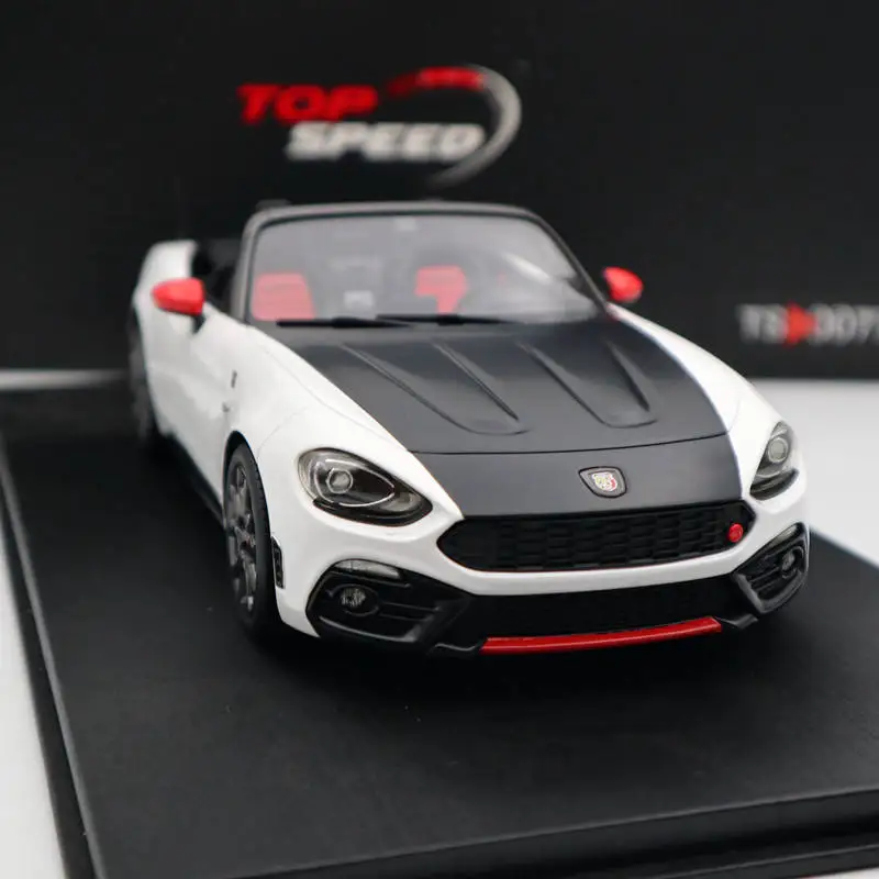 TOP SPEED アバルト 124 SPIDER 1/18 ミニカー 白