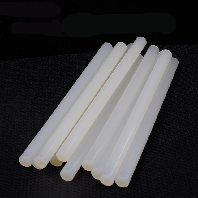 No-tóxicos arte adhesivo palos diseñador de Herramienta 10 unids/lote translúcido barritas de pegamento de fusión caliente 7mm 2