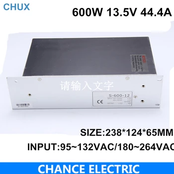 

13.5v power supply 600w 44.4A 110 or 220V to 13.5v for cnc led light (S-600W-13.5V) free shipping