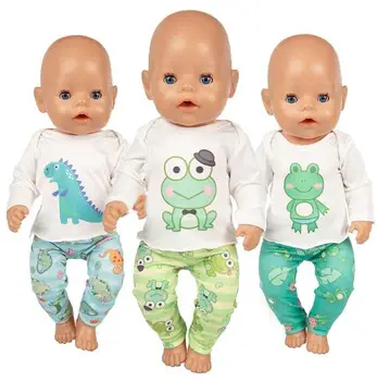 

Fashion Frog Surit Wear For 43cm Zapf Baby Doll 17 Inch Born Babies Dolls Clothes And Accessories