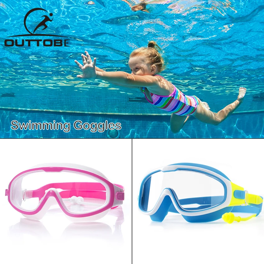 

Outtobe Children Swimming Goggles Anti Fog UV Protection Eyewear Professional Adjustable Waterproof Swim Goggles