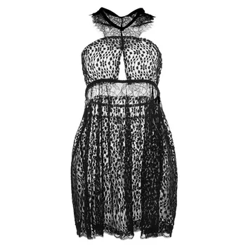 

Hot Lenceria Mujer Halter Babydoll Underwear Exotic Women Lace Lingerie Nightdress Porno Hollow Out Backless Sleepwear Costumes