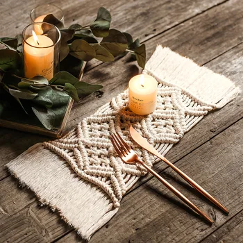 

Macrame Placemats Cup Mat Bohemia Boho Decor Tablecloth Coaster Cup Pad Nordic Style Handmade CottonTea Braid Mats