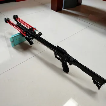 

Tenth Edition Semi-Automatic 40BB Slingshot Rifle SlingBow Traction Rubber Band Steel Ball Arrow Shooting Hunting Accessories