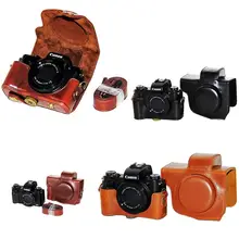 Полный корпус Fit pu кожаный чехол для цифровой камеры сумка крышка для Canon Powershot G5X G5 X с ремешком