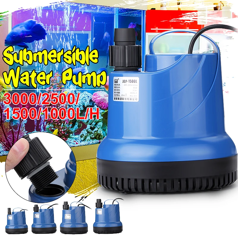 Прочный Погружной Водяной насос для аквариума циркулирующий аквариум 15/20/40/55/80 Вт