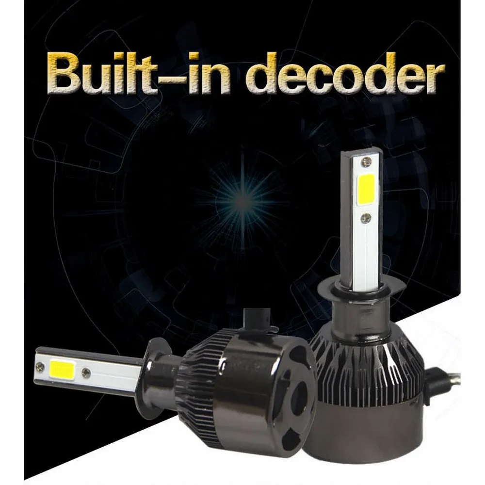 

2pcs Super Bright Car LED Headlight H4 H7 H8 H9 H11 HB3 HB4 Auto Fog Light Lamp 6000K Bright White Headlamp Lights Universal