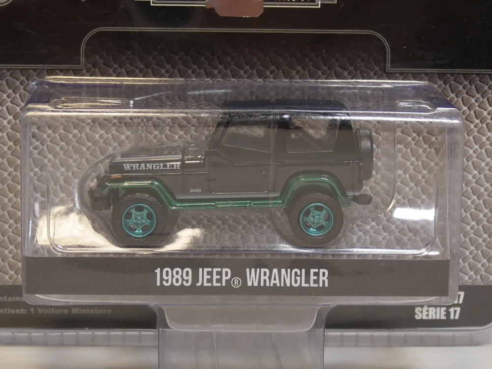 

Greenlight 1:64 1989 Jeep Wrangler Diecast model car (green machine)