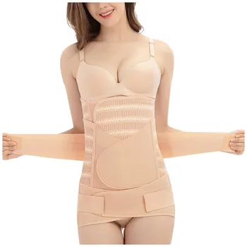

Large Sizes Of Women'S Clothing 3 In 1 Postpartum Recovery Belly Waist Pelvis Belt Post Surgery Shaper Corset Underbust Z0330
