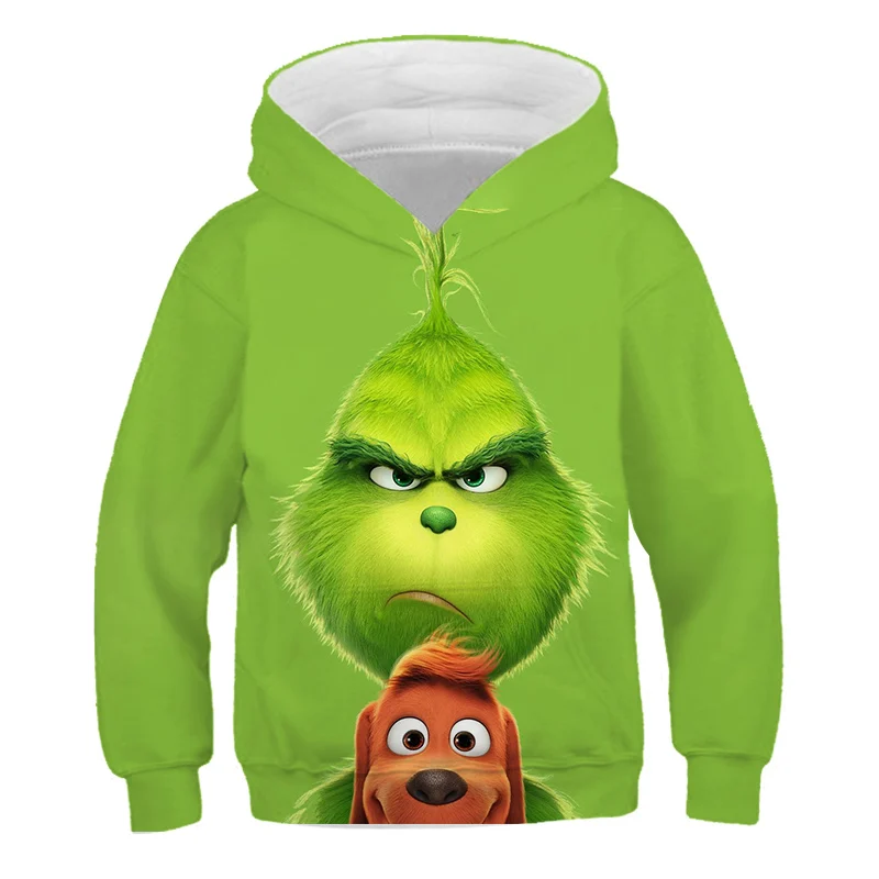 Sudadera con capucha para niños de a 14 Grinch, 100% algodón, ropa calle para videojuegos, para niñas - AliExpress Madre y niños